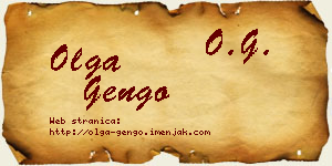 Olga Gengo vizit kartica
